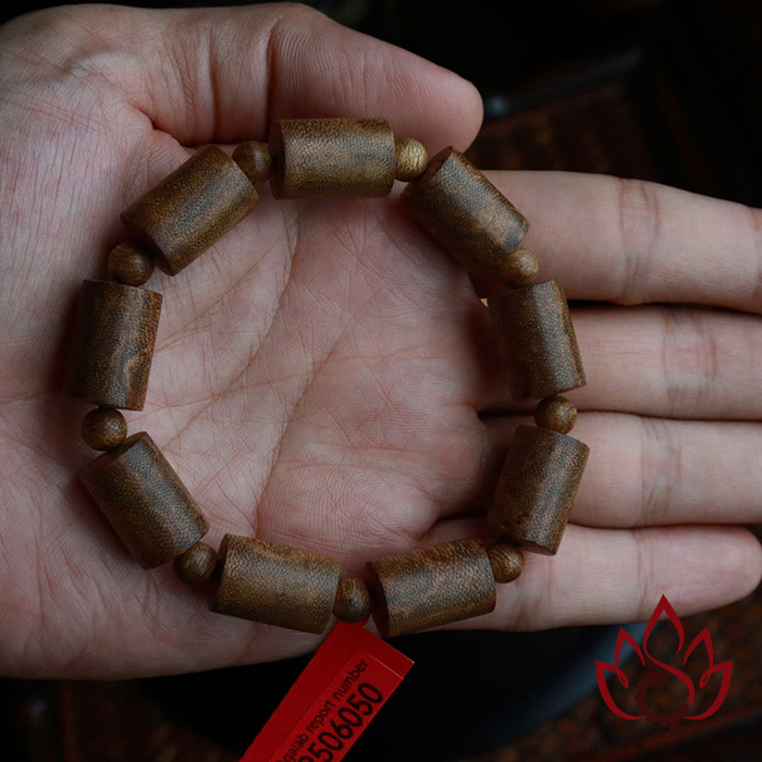 Vòng Trầm Hương Trụ Trúc | 12 Ly | Trầm Tốc Kiến Tự Nhiên Lâu Năm